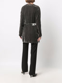 Gold Hawk Velvet Long Duster