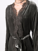 Gold Hawk Velvet Long Duster