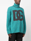 Dolce & Gabbana Wool Blend High Neck Sweater
