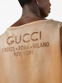Gucci Logo Denim Cotton Top