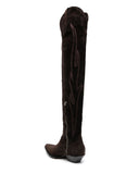 Sonora Embroidered Suede Western Boots