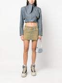 Diesel Logo Denim Mini Skirt