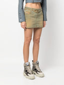 Diesel Logo Denim Mini Skirt