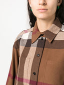 Burberry Check Motif Wool Shirt