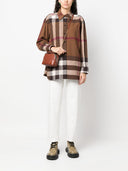 Burberry Check Motif Wool Shirt