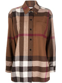 Burberry Check Motif Wool Shirt