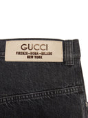 Jeans di denim di cotone biologico Gucci