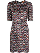 Missoni Waves Pattern Short Dress
