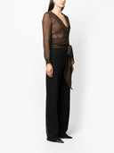 Saint Laurent Crêpe muslin huva blus