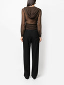 Saint Laurent Crêpe muslin huva blus