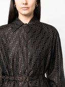 Fendi Ff Jacquard Trench Coat