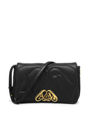 Alexander Mc Queen Seal Logo Small Leather Crossbody Bag