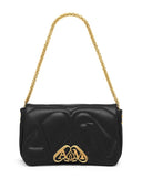 Alexander Mc Queen Seal Logo Small Leather Crossbody Bag
