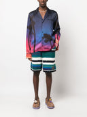 Blue Sky Inn Printed Viscose Shirt