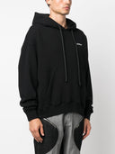 Off White Logo Cotton Hoodie