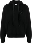 Off White Logo Cotton Hoodie