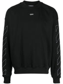 Off White Logo Cotton Sweatshirt