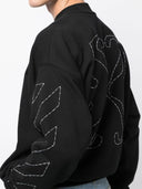 Off White Logo Cotton Sweatshirt