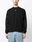 Off White Logo Cotton Sweatshirt