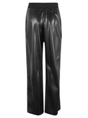 Liviana Conti Faux Leather Trousers