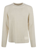 Ami Paris Wool And Cotton Blend Sweater