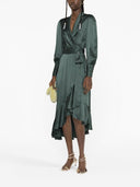 Zimmermann Silk Wrap Midi Dress