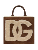 Dolce & Gabbana DG Bolsa de tota de gamuza pequeña