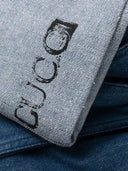 Gucci Cruise Flare腿牛仔棉花牛仔裤