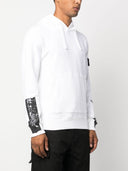 Sweat à capuche en coton de la boussole Stone Island