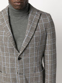 Circolo 1901 Single Breasted Checked Cotton Jacket