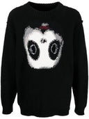 Doublet Panda Wool Blend Crewneck Sweater
