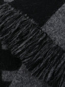 Écharpe à laine de laine de logo Saint Laurent