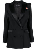 Hebe Studio Bianca Double Breasted Cady Blazer