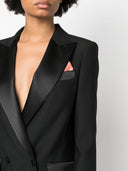 Hebe Studio Bianca Double Breasted Cady Blazer
