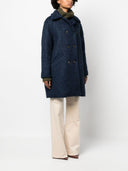 Fay Double Breasted Wool Blend Coat