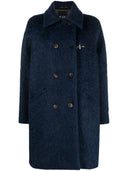 Fay Double Breasted Wool Blend Coat