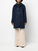 Fay Double Breasted Wool Blend Coat