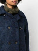 Fay Double Breasted Wool Blend Coat