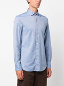 Finamore 1925 Napoli Slim Fit Flannel Shirt