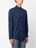 Finamore 1925 Napoli Slim Fit Flannel Shirt
