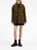 Robe de coton de la côte de logo de Palm Angels