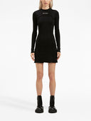 Robe de coton de la côte de logo de Palm Angels