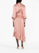Zimmermann Silk Wrap Midi Dress
