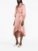 Zimmermann Silk Wrap Midi Dress