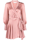 Zimmermann Silk Wrap Mini Dress