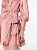 Zimmermann Silk Wrap Mini Dress