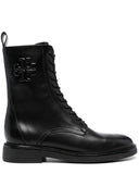 Tory Burch Double T Leather Combat Boots