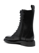 Tory Burch Double T Leather Combat Boots