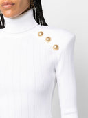Balmain Gold Embossed Buttons Sweater