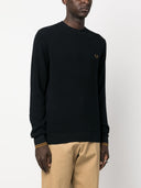 Fred Perry Logo Cotton Crewneck Jumper